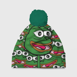Шапка 3D c помпоном Good Sad frog