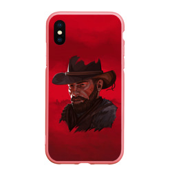 Чехол для iPhone XS Max матовый Red Dead Redemption