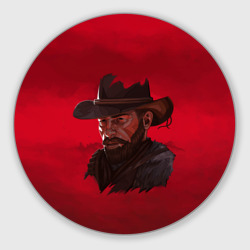 Круглый коврик для мышки Red Dead Redemption