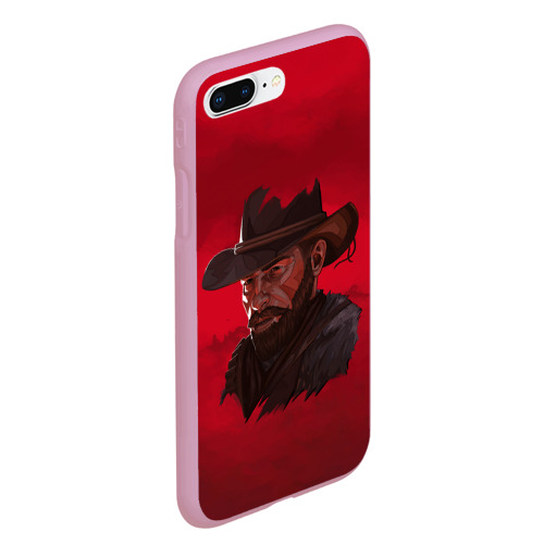 Чехол для iPhone 7Plus/8 Plus матовый Red Dead Redemption, цвет розовый - фото 3