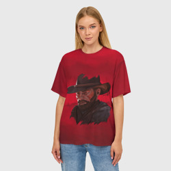 Женская футболка oversize 3D Red Dead Redemption - фото 2