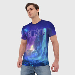 Мужская футболка 3D Водопад Фейри Тейл - фото 2