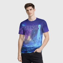 Мужская футболка 3D Водопад Фейри Тейл - фото 2