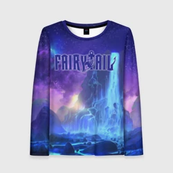 Женский лонгслив 3D Водопад Фейри Тейл