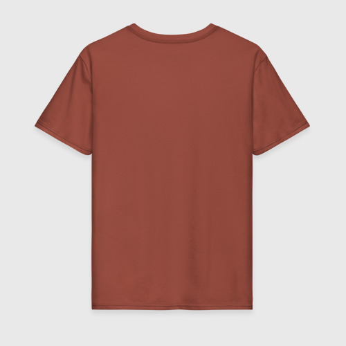 Мужская футболка хлопок Энергия = молоко и кофе 2, цвет кирпичный - фото 2