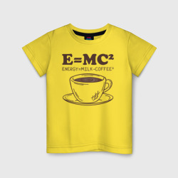 Детская футболка хлопок Energy = Milk and Coffee 2