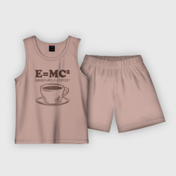 Детская пижама с шортами хлопок Energy = Milk and Coffee 2