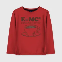 Детский лонгслив хлопок Energy = Milk and Coffee 2