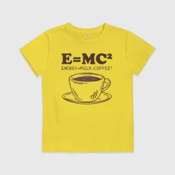 Детская футболка хлопок Energy = Milk and Coffee 2