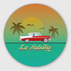 Круглый коврик для мышки La Habana