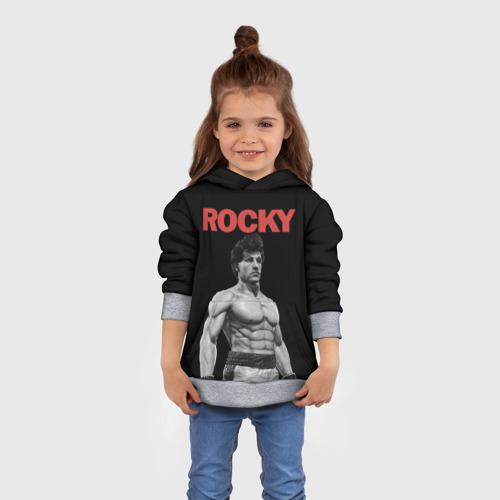 Детская толстовка 3D Rocky, цвет меланж - фото 4