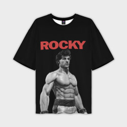 Мужская футболка oversize 3D Rocky