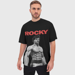 Мужская футболка oversize 3D Rocky - фото 2