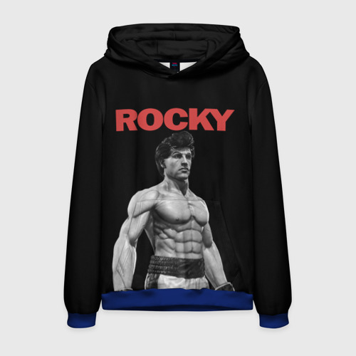 Мужская толстовка 3D Rocky, цвет синий