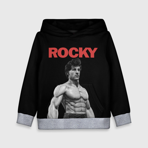 Детская толстовка 3D Rocky, цвет меланж