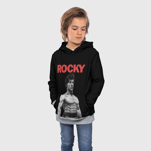 Детская толстовка 3D Rocky, цвет меланж - фото 3