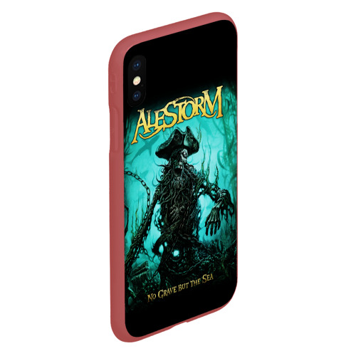 Чехол для iPhone XS Max матовый с принтом Alestorm, вид сбоку #3