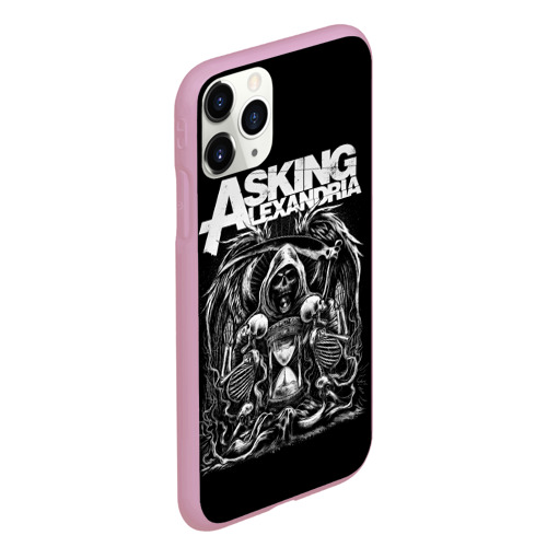 Чехол для iPhone 11 Pro Max матовый Asking Alexandria, цвет розовый - фото 3