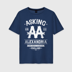 Женская футболка хлопок Oversize Asking Alexandria
