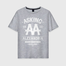 Женская футболка хлопок Oversize Asking Alexandria
