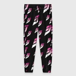 Женские брюки 3D ДжоДжо паттерн розовые лого