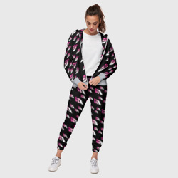 Женский костюм 3D ДжоДжо паттерн розовые лого - фото 2