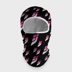 Балаклава 3D ДжоДжо паттерн розовые лого