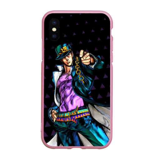 Чехол для iPhone XS Max матовый JoJo, цвет розовый