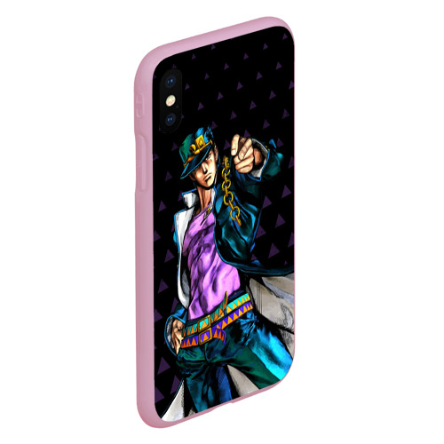 Чехол для iPhone XS Max матовый JoJo, цвет розовый - фото 3