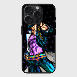 Чехол силиконовый для Apple iPhone 15 Pro матовый JoJo
