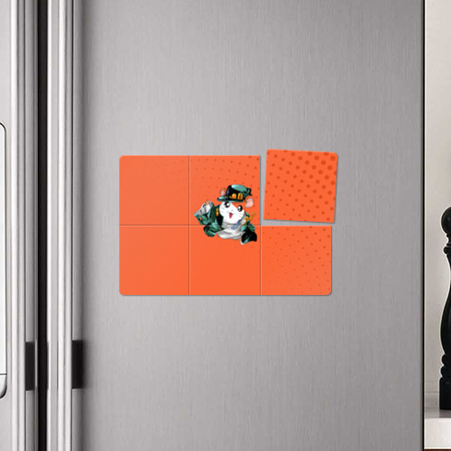 Магнитный плакат 3Х2 ДжоДжо хомяк на оранжевом - фото 4