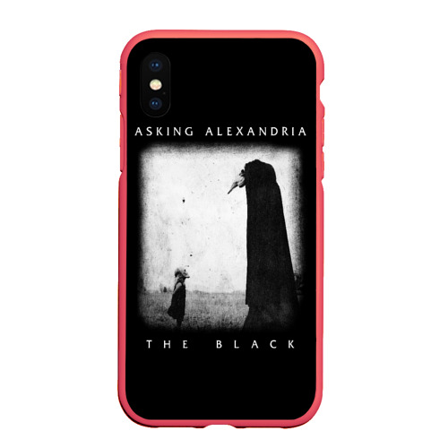 Чехол для iPhone XS Max матовый Asking Alexandria, цвет красный