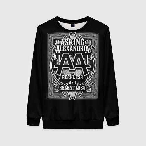 Женский свитшот 3D Asking Alexandria, цвет 3D печать