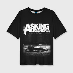 Женская футболка oversize 3D Asking Alexandria