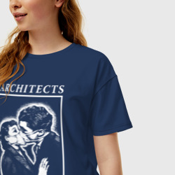 Женская футболка хлопок Oversize Architects - фото 2