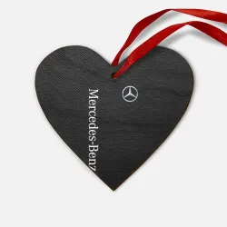 Деревянная игрушка Сердце Mercedes Benz carbon