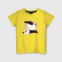 Детская футболка хлопок Панда Йога