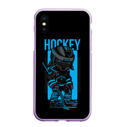 Чехол для iPhone XS Max матовый Хоккей