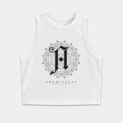 Женская укороченная майка-топ хлопок Architects