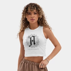 Женская укороченная майка-топ хлопок Architects - фото 2