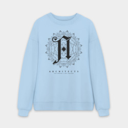 Мужской свитшот oversize без начеса хлопок Architects
