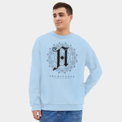 Мужской свитшот oversize без начеса хлопок Architects - фото 2