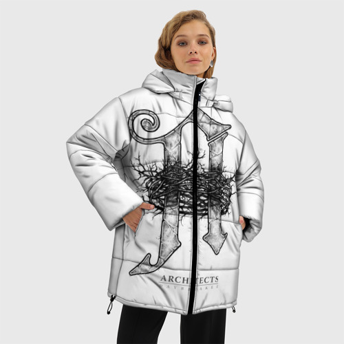 Женская зимняя куртка Oversize Architects, цвет светло-серый - фото 3