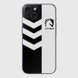 Чехол для iPhone 15 силиконовый с защитой камеры Team Liquid