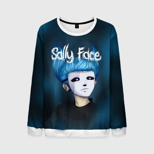 Мужской свитшот 3D Sally face, цвет белый