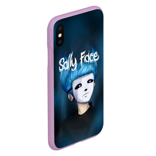 Чехол для iPhone XS Max матовый Sally face, цвет сиреневый - фото 3