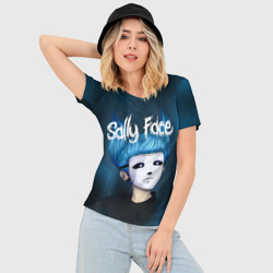 Женская футболка 3D Slim Sally face - фото 2