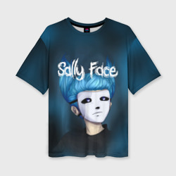 Женская футболка oversize 3D Sally face