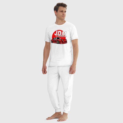 Мужская пижама хлопок JDM Culture, цвет белый - фото 5