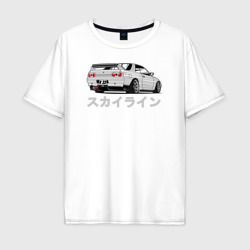 Мужская футболка хлопок Oversize R32 Godzilla